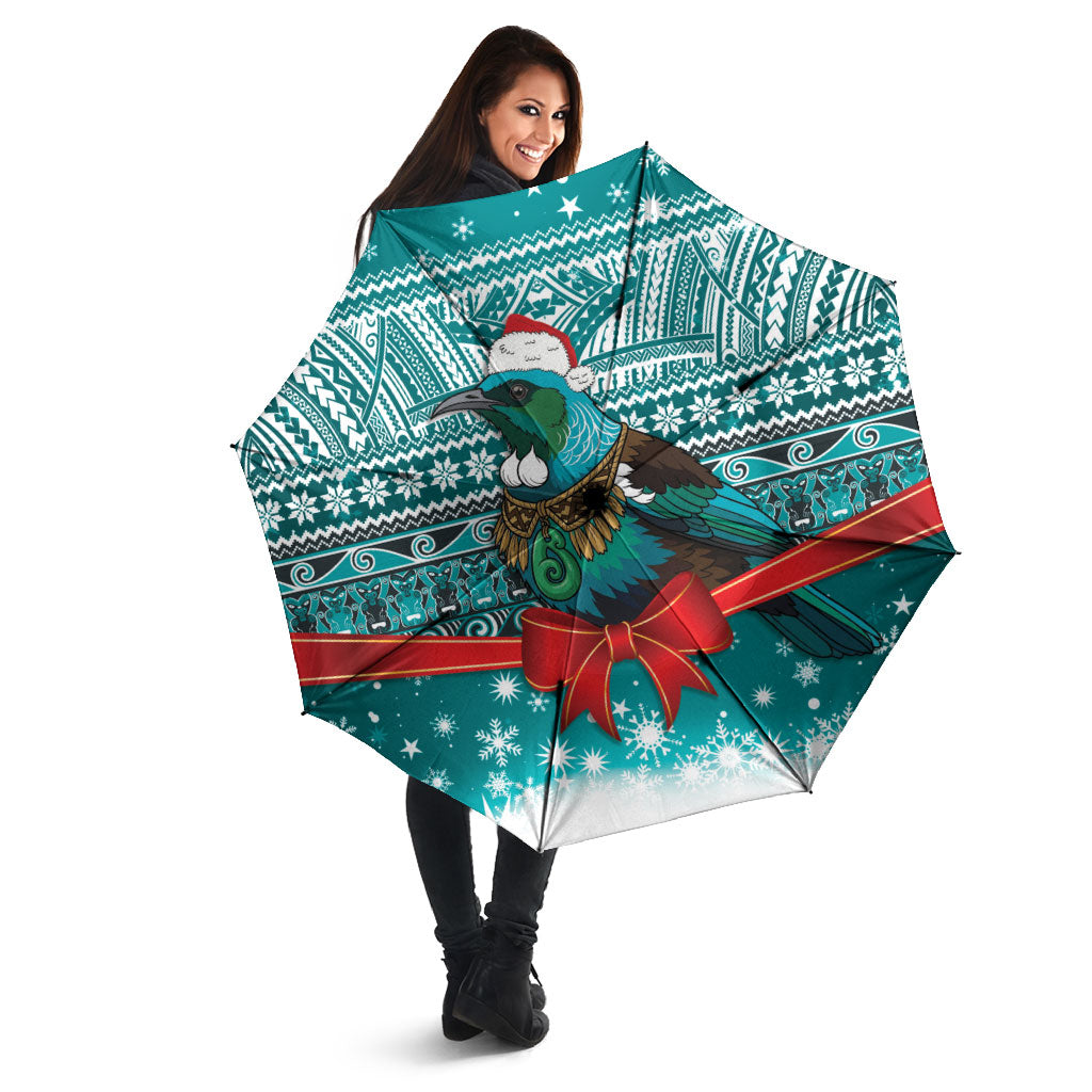 New Zealand Tui Bird Christmas Umbrella Maori Inspired Knitted Patterns LT9 - Polynesian Pride