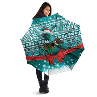 New Zealand Tui Bird Christmas Umbrella Maori Inspired Knitted Patterns LT9 - Polynesian Pride