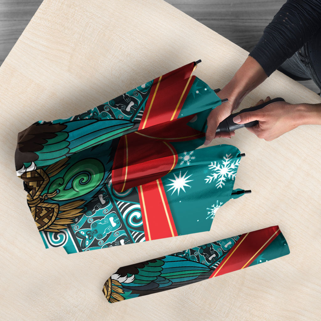 New Zealand Tui Bird Christmas Umbrella Maori Inspired Knitted Patterns LT9 - Polynesian Pride