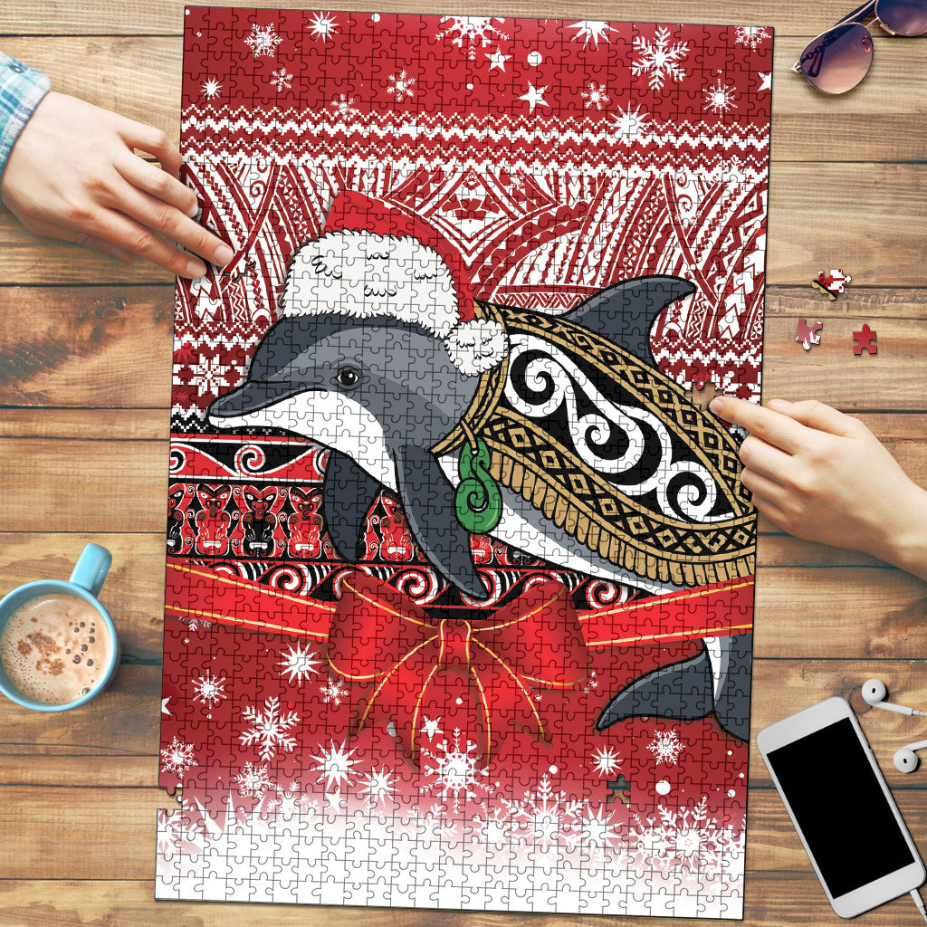 New Zealand Dolphin Terehu Christmas Puzzle Maori Inspired Knitted Patterns