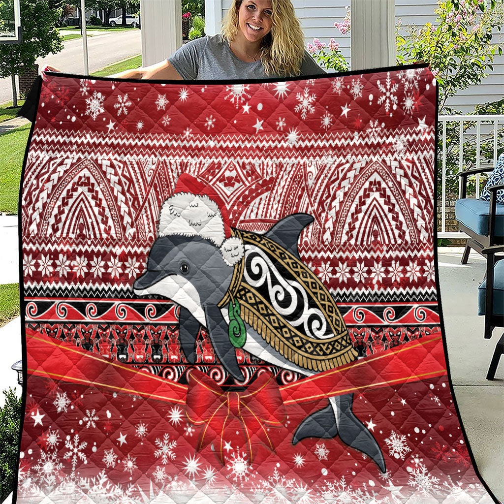 New Zealand Dolphin Terehu Christmas Quilt Maori Inspired Knitted Patterns