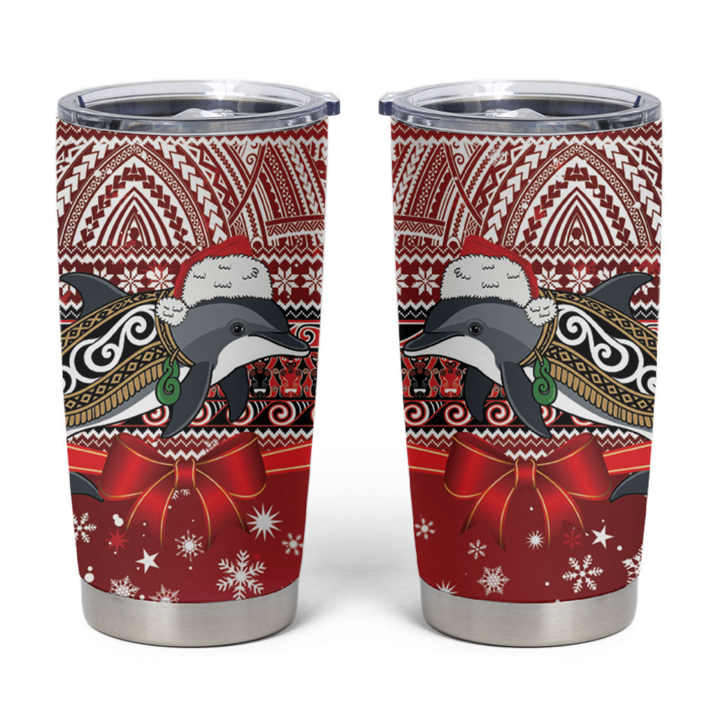 New Zealand Dolphin Terehu Christmas Tumbler Cup Maori Inspired Knitted Patterns