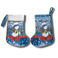 New Zealand Fairy Penguin Korora Christmas Stocking Maori Inspired Knitted Patterns LT9 - Polynesian Pride