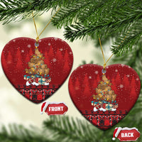 Funny Kiwi Bird Xmas Tree Ceramic Ornament New Zealand Tribal Christmas Spirit - Polynesian Pride