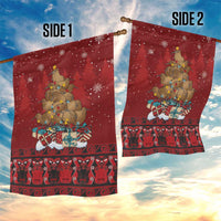 Funny Kiwi Bird Xmas Tree Garden Flag New Zealand Tribal Christmas Spirit LT9 - Polynesian Pride