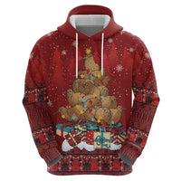 Funny Kiwi Bird Xmas Tree Hoodie New Zealand Tribal Christmas Spirit LT9 - Polynesian Pride