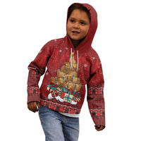 Funny Kiwi Bird Xmas Tree Kid Hoodie New Zealand Tribal Christmas Spirit LT9 - Polynesian Pride
