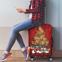 Funny Kiwi Bird Xmas Tree Luggage Cover New Zealand Tribal Christmas Spirit LT9 - Polynesian Pride