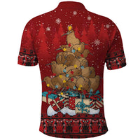 Funny Kiwi Bird Xmas Tree Polo Shirt New Zealand Tribal Christmas Spirit LT9 - Polynesian Pride