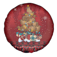 Funny Kiwi Bird Xmas Tree Spare Tire Cover New Zealand Tribal Christmas Spirit LT9 - Polynesian Pride