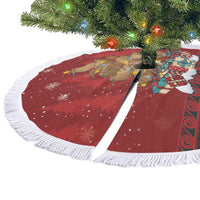 Funny Kiwi Bird Xmas Tree Tree Skirt New Zealand Tribal Christmas Spirit - Polynesian Pride