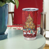 Funny Kiwi Bird Xmas Tree Tumbler Cup New Zealand Tribal Christmas Spirit LT9 - Polynesian Pride