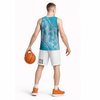 Hawaii Breadfruit Palaka Basketball Jersey Polu Maile Lei - Polynesian Pride