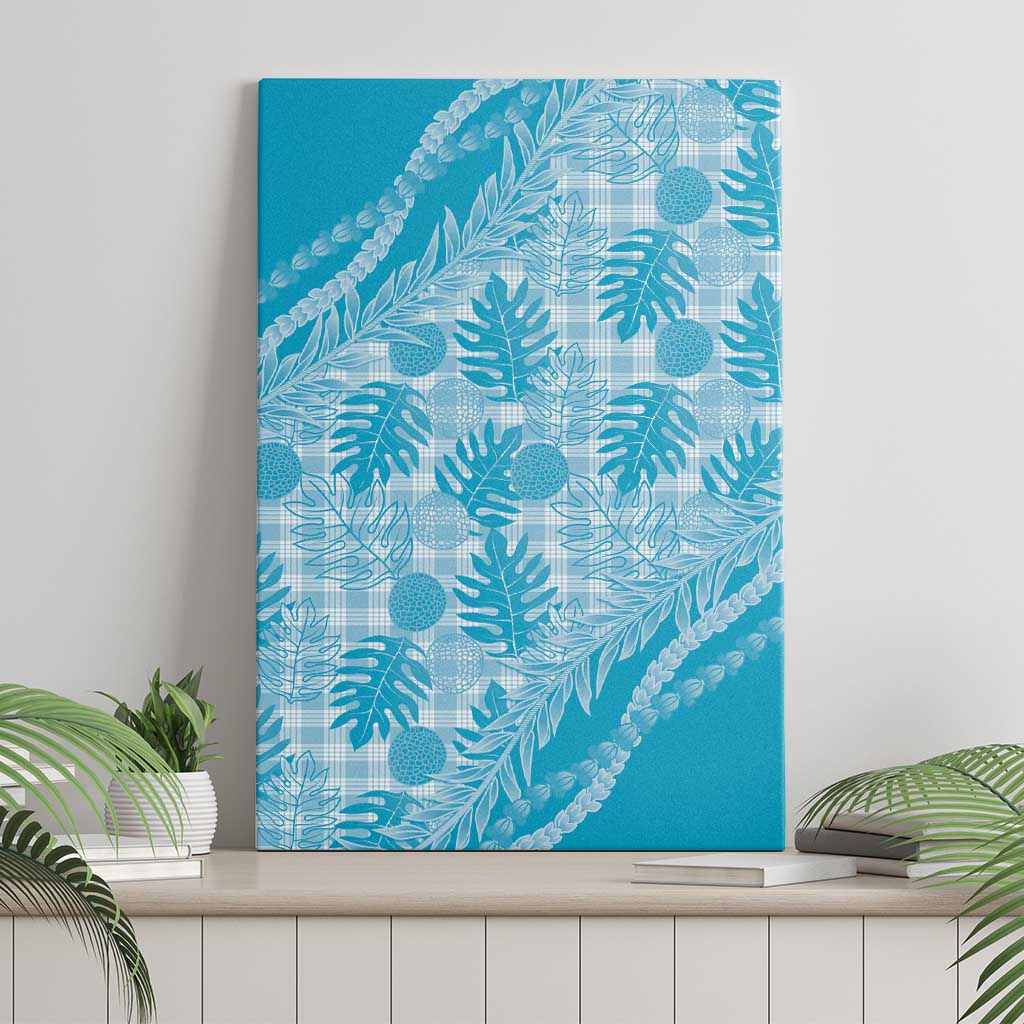 Hawaii Breadfruit Palaka Canvas Wall Art Polu Maile Lei - Polynesian Pride