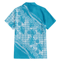 Hawaii Breadfruit Palaka Family Matching Short Sleeve Bodycon Dress and Hawaiian Shirt Polu Maile Lei LT9 - Polynesian Pride