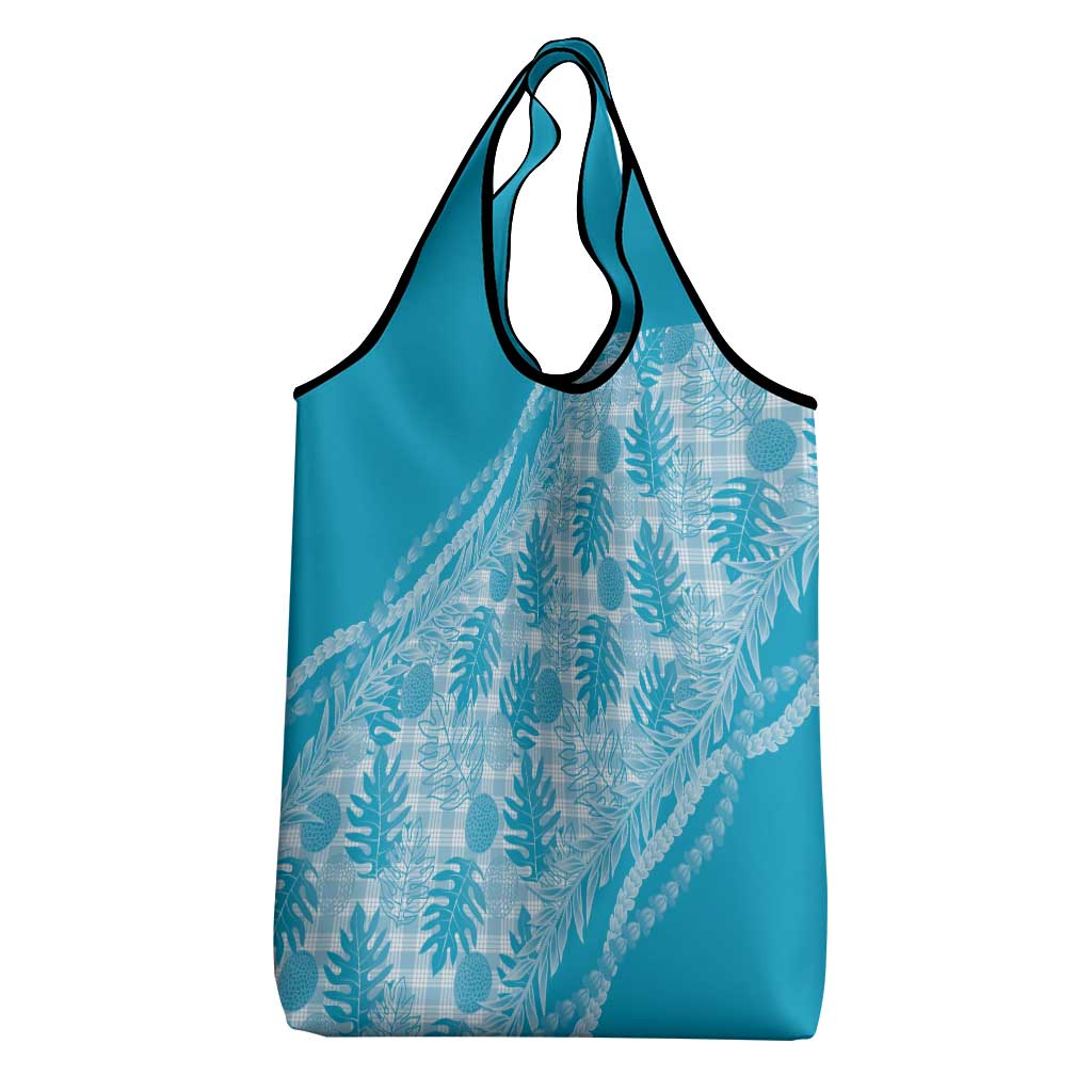 Hawaii Breadfruit Palaka Grocery Bag Polu Maile Lei - Polynesian Pride