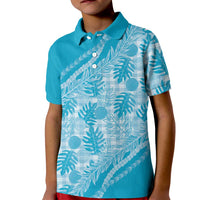 Hawaii Breadfruit Palaka Kid Polo Shirt Polu Maile Lei - Polynesian Pride
