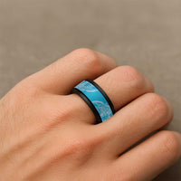 Hawaii Breadfruit Palaka Spinner Ring Polu Maile Lei - Polynesian Pride