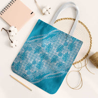 Hawaii Breadfruit Palaka Tote Bag Polu Maile Lei - Polynesian Pride
