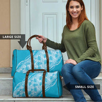 Hawaii Breadfruit Palaka Travel Bag Polu Maile Lei - Polynesian Pride
