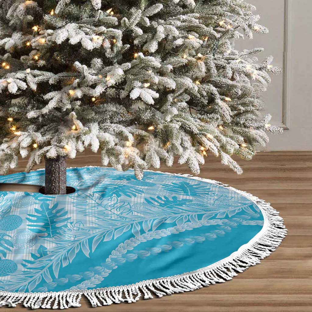 Hawaii Breadfruit Palaka Tree Skirt Polu Maile Lei - Polynesian Pride