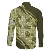 Hawaii Breadfruit Palaka Family Matching Short Sleeve Bodycon Dress and Hawaiian Shirt Omaomao Maile Lei LT9 - Polynesian Pride