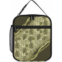 Hawaii Breadfruit Palaka Lunch Bag Omaomao Maile Lei