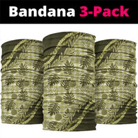 Hawaii Breadfruit Palaka Neck Gaiter Omaomao Maile Lei - Polynesian Pride