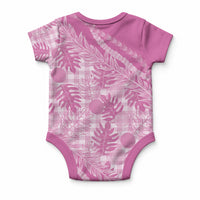 Hawaii Breadfruit Palaka Baby Onesie Omaomao Ulaula Maile Lei LT9 - Polynesian Pride