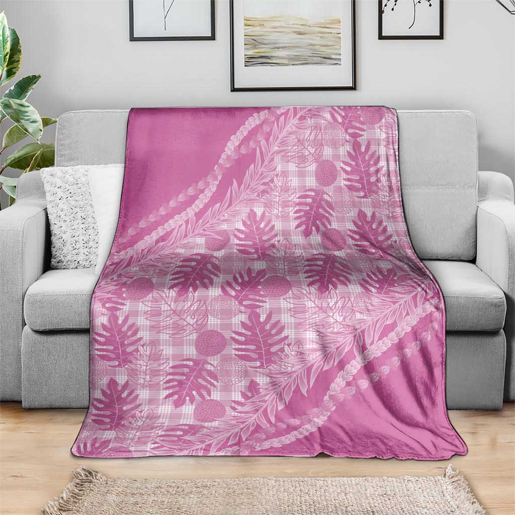 Hawaii Breadfruit Palaka Blanket Omaomao Ulaula Maile Lei - Polynesian Pride