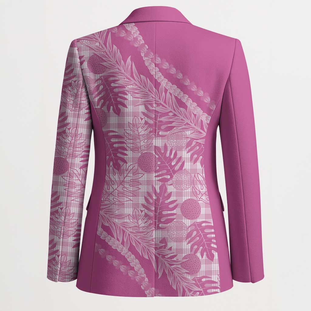 Hawaii Breadfruit Palaka Blazer Omaomao Ulaula Maile Lei - Polynesian Pride