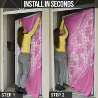 Hawaii Breadfruit Palaka Door Cover Omaomao Ulaula Maile Lei - Polynesian Pride