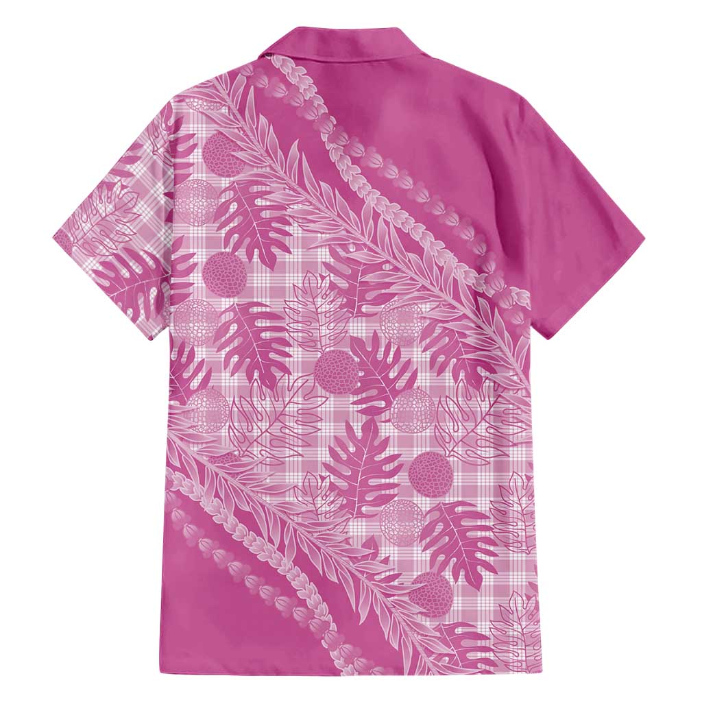 Hawaii Breadfruit Palaka Hawaiian Shirt Omaomao Ulaula Maile Lei - Polynesian Pride