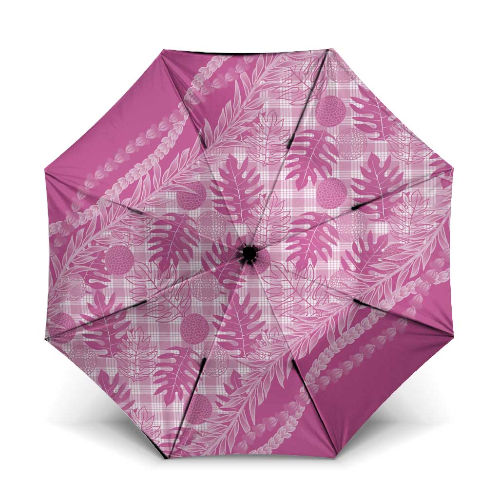Hawaii Breadfruit Palaka Umbrella Omaomao Ulaula Maile Lei - Polynesian Pride