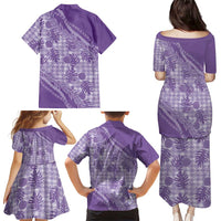 Hawaii Breadfruit Palaka Family Matching Puletasi and Hawaiian Shirt Poni Maile Lei - Polynesian Pride