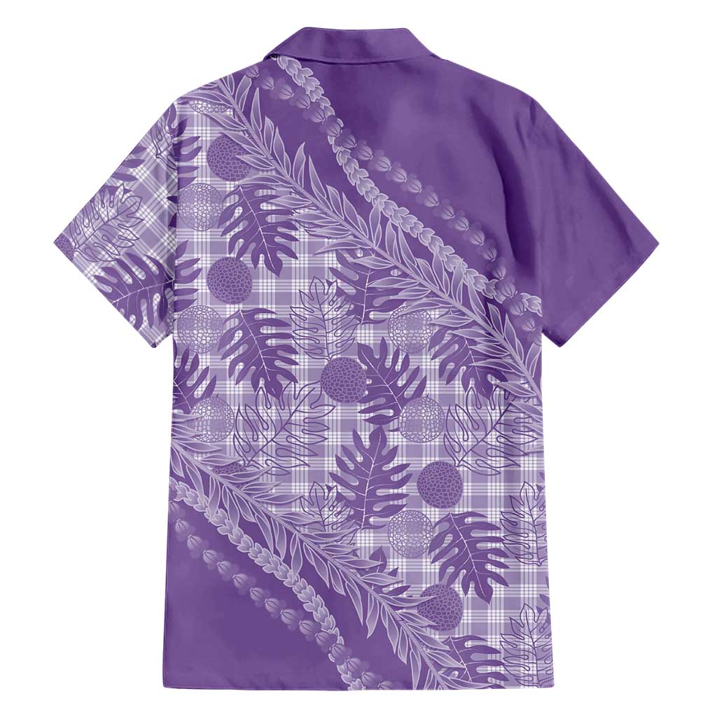 Hawaii Breadfruit Palaka Family Matching Tank Maxi Dress and Hawaiian Shirt Poni Maile Lei LT9 - Polynesian Pride