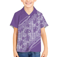 Hawaii Breadfruit Palaka Hawaiian Shirt Poni Maile Lei - Polynesian Pride