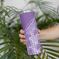 Hawaii Breadfruit Palaka Skinny Tumbler Poni Maile Lei - Polynesian Pride