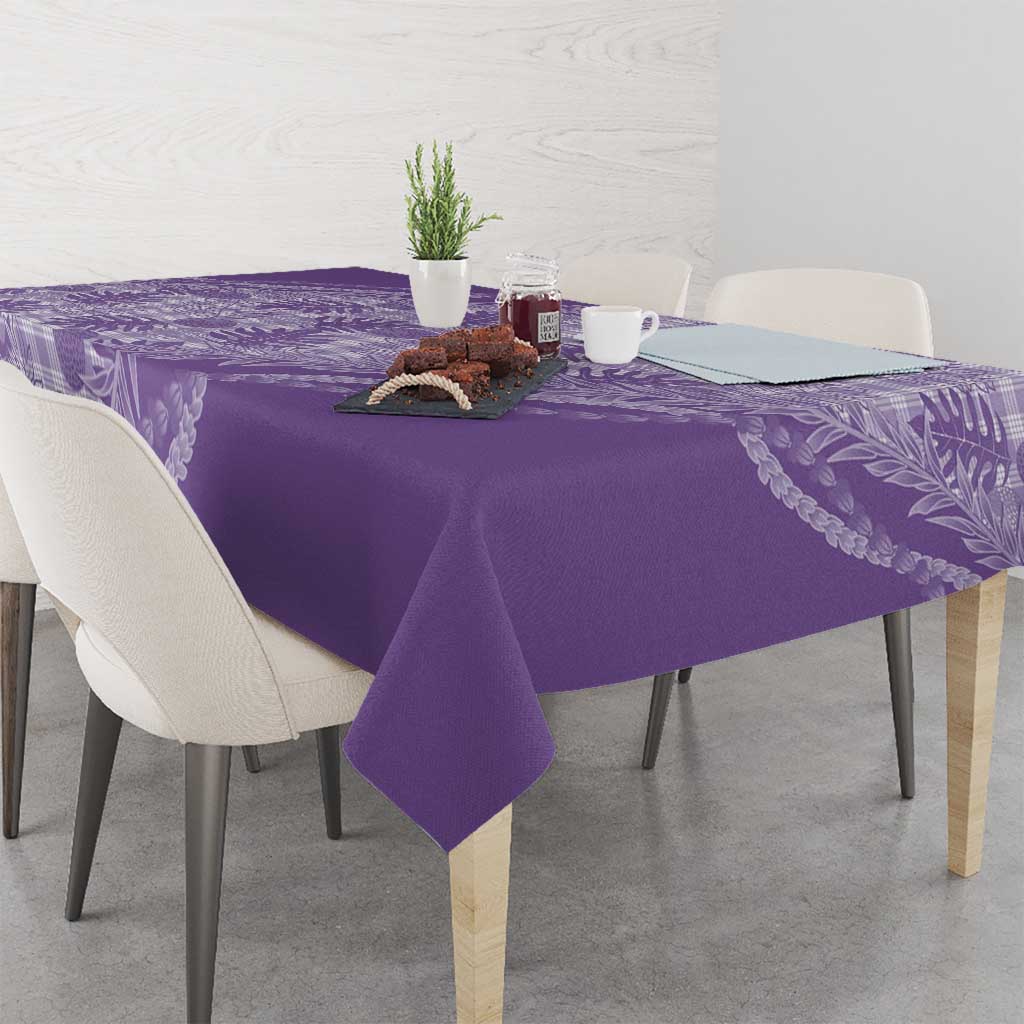 Hawaii Breadfruit Palaka Tablecloth Poni Maile Lei - Polynesian Pride