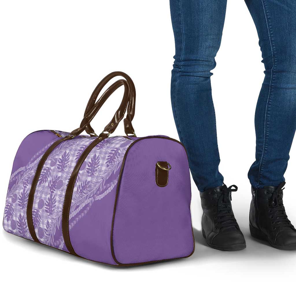 Hawaii Breadfruit Palaka Travel Bag Poni Maile Lei - Polynesian Pride