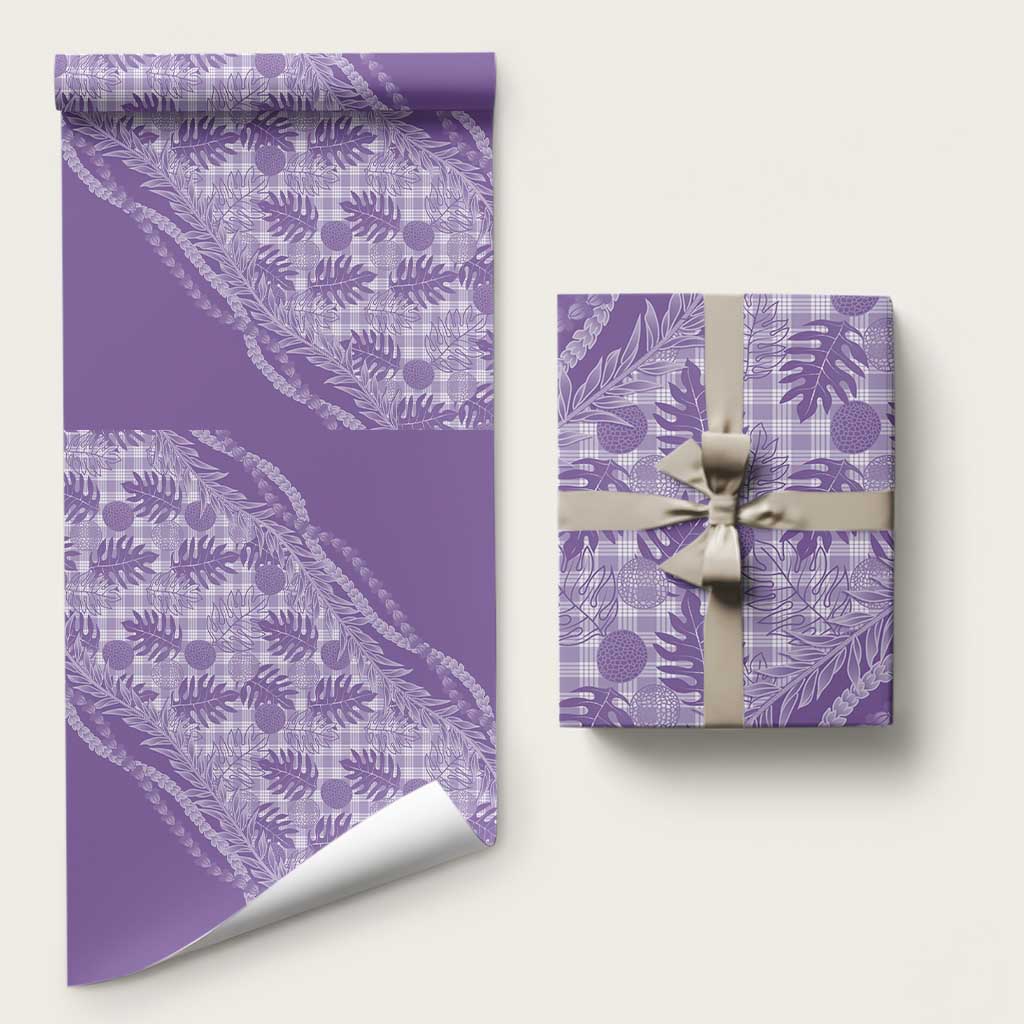 Hawaii Breadfruit Palaka Wrapping Paper Poni Maile Lei - Polynesian Pride