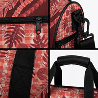 Hawaii Breadfruit Palaka Duffle Bag Ulaula Maile Lei LT9 - Polynesian Pride