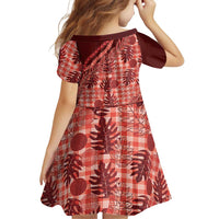 Hawaii Breadfruit Palaka Family Matching Tank Maxi Dress and Hawaiian Shirt Ulaula Maile Lei - Polynesian Pride