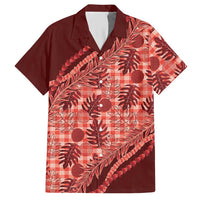 Hawaii Breadfruit Palaka Hawaiian Shirt Ulaula Maile Lei - Polynesian Pride