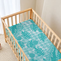 Hawaii Breadfruit Palaka Baby Bed Cover Polu Opal Maile Lei LT9 - Polynesian Pride