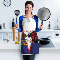 American Samoa Heart Tribal Personalized Apron Polynesian Patterns