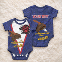 American Samoa Heart Tribal Personalized Baby Onesie Polynesian Patterns LT9 - Polynesian Pride