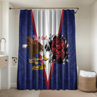 American Samoa Heart Tribal Personalized Bathroom Set Polynesian Patterns