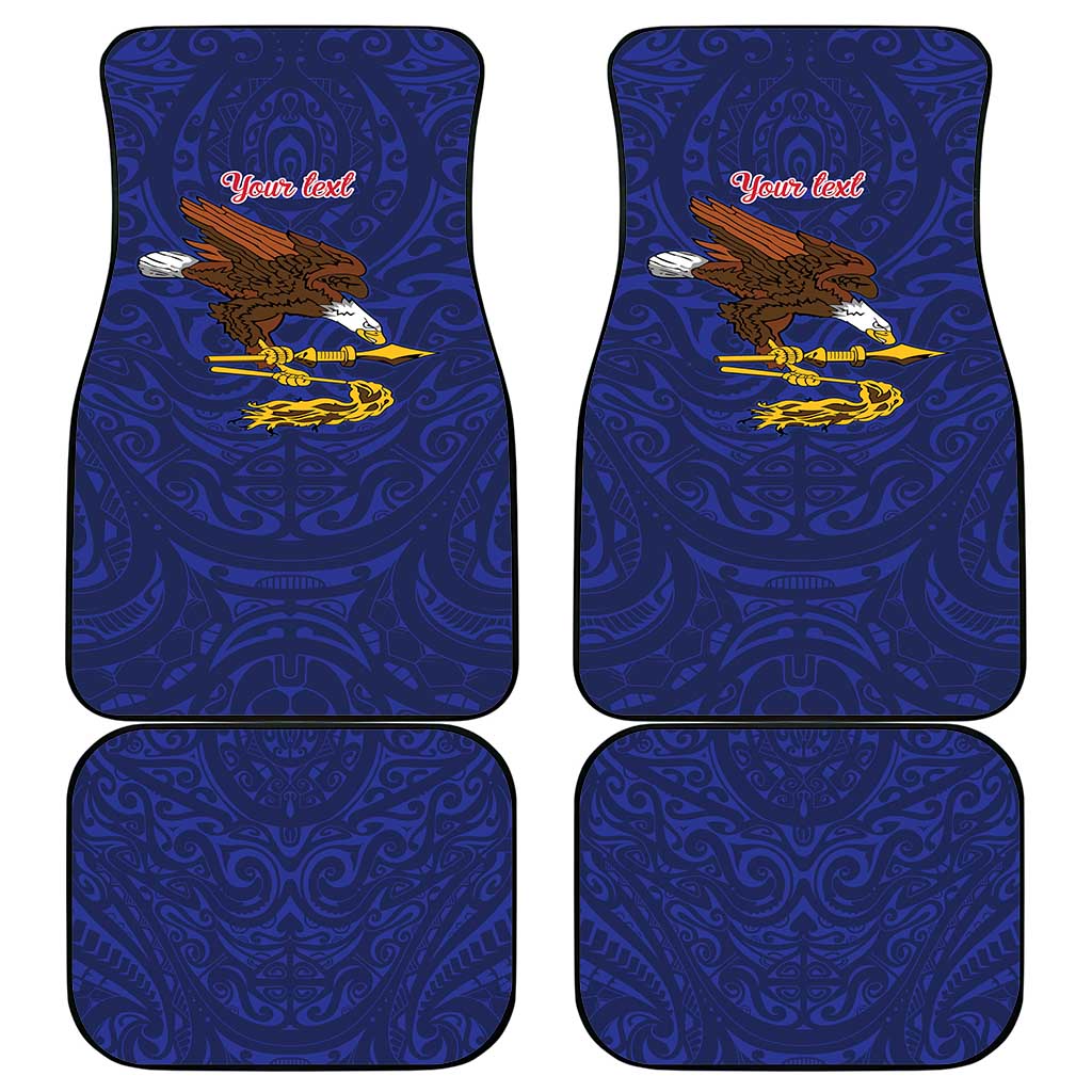 American Samoa Heart Tribal Personalized Car Mats Polynesian Patterns