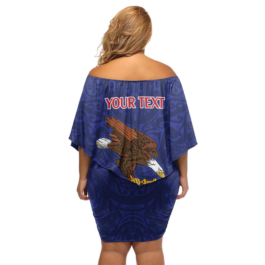 American Samoa Heart Tribal Personalized Family Matching Off Shoulder Short Dress and Hawaiian Shirt Polynesian Patterns